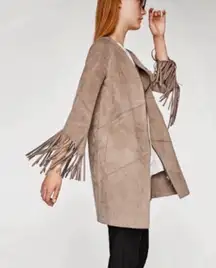 New! Viral Boho Fringe Coat