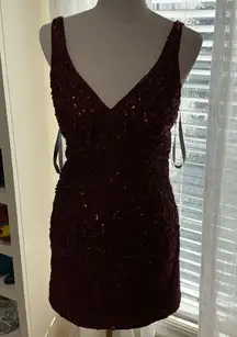 NWT size 6  by Blush red beaded homecoming dress