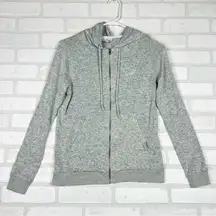 Ivory Ella‎ Gray Zip-Up Cardigan Hoodie, Soft & Lightweight, Size XS