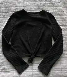 Black Cropped Long Sleeve 