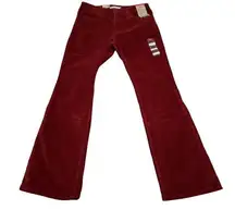 Levi's  725 High Rise Bootcut Corduroy Pants Stellar Stretch Red Size 29 x 30