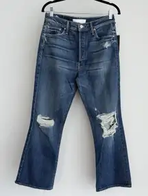 Mother Jeans Womens 29 The Tripper Dark Wash Distressed Your Treat Or Mine