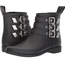 LOEFFLER RANDALL Luxury Zip-Up Nash Rainboots Size 11 Reg $395