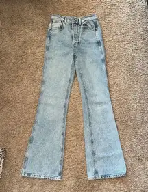 Peace Sign Flare Jeans