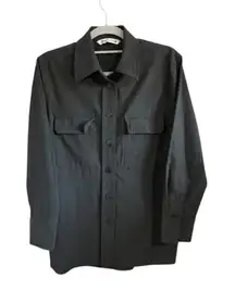 Zara Charcoal Button-Up Shirt