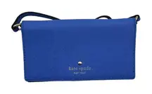 Kate Spade‎ Crossbody Wallet on Chain Phone Holder Cobalt Blue Colorful Preppy