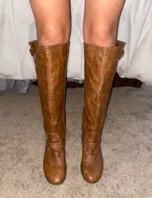Brown Below The Knee Boots
