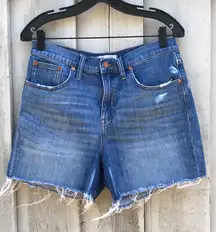 denim high-rise shorts- size 29