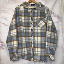 White Fox Boutique Plaid Flannel Jacket
