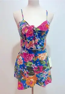 Lottie and Holly BOG Collective Floral Two Piece Romper NWT