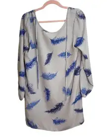 Rory Beca X Forever 21 Feather Print Shift Dress