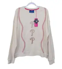 Terez Philadelphia Phillies Sweatshirt Crew Neck MLB Women's Size XL NEW