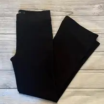 Betabrand Womens Black Wide Leg‎ Pull On Jeans | Large