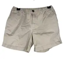 Chubbies Khaki Shorts Womens Sz M Elastic Waist Pull On Outdoorsy Hiking Camp