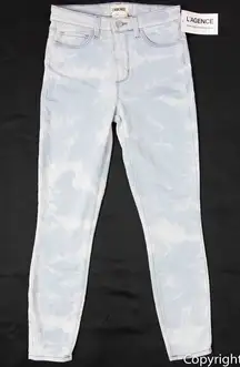 NEW L'AGENCE skinny jeans, washed,‎ blue, size 25