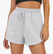 Gray Cotton Shorts