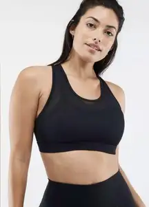 Fabletics Women’s Faye High Impact Stretch Wide Strap Black Sports Bra Size 1X