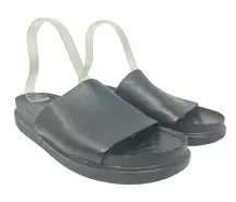 Vagabond Erin Leather Slide Sandals Chunky‎ Platform Black Size 41 US 11