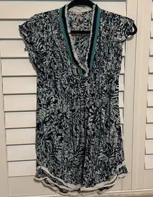 Poupette St Barth Blue and White Patterned dress xs