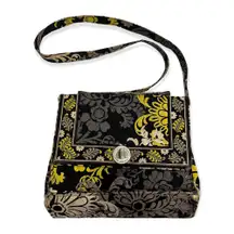 Vera Bradley Green, Black and Grey Crossbody Bag Purse