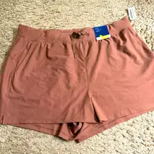 Old Navy High-Waisted 3” PowerSoft Shorts in Warm Taupe - size XL