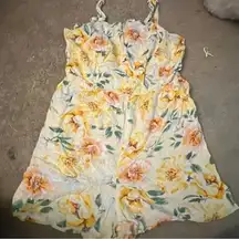 Floral Print Romper