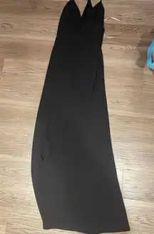 Lulus Black Maxi Dress (wedding guest)