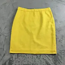 Cabi Womens Skirt Size 8 Yellow Pencil Mini Boho Chic Career Mature Lagenlook