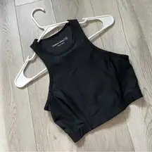 Outdoor Voices Tank Top athena racerback crop womens Black (xsmall) workout gym