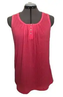 Croft & Barrow Womens Sleep Top Size Small Coral Relaxed Fit New