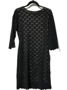 Ronni Nicole Black Lace dress with exposed‎ back zipper size 10