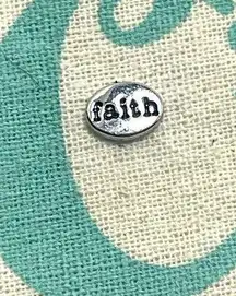 Origami Owl Living Lockets HTF Retired Original "faith" Floating Charm