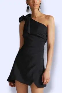 Anthropologie Maeve One-Shoulder Printed Mini Dress