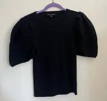Haute Monde Black Puff Sleeve Blouse