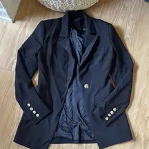 Black Blazer with Gold Buttons