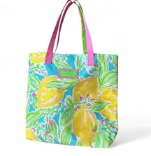 Lilly Pulitzer Lemon Print Summer Tote 🌞🍋