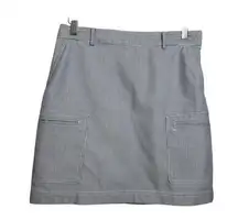 T Tahari striped mini skirt summer casual women's size 4