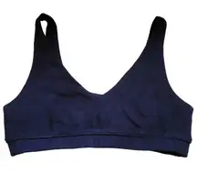NWT Offline by Aerie Terry Cloth Crop‎ Top Bralette Sports Bra Navy Blue - M