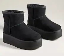 UGG New Anthropologie +  Classic Mini Platform Boots - Black