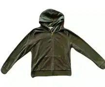 Women's Juicy Couture Velour Long Sleeve Zipup Track Jacket Size M Y2K Vintage