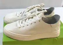 Sam Edelman Poppy Women's Sneakers White Leather Lace Up Size 9 M Tried‎ On