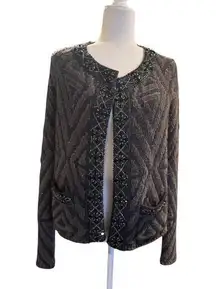 CALYPSO ST. BARTH Beaded Evening Cardigan in Size XS