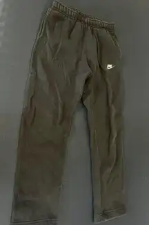 Black Straight Leg  Sweatpants