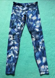 LULLUEMON WUNDER‎ UNDER LR TIGHT BLUSH BLOSSOM ALPINE SZ 6