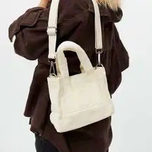 Urban Outfitters BDG MINI CANVAS TOTE BAG IVORY COLOR.