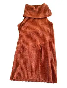 ASTR The Label Rust Cowl Neck Sleeveless Sweater