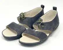 NWOB Camper Womens Girls Right Nubuck Leather Shoes Size 38 Grey Perforated