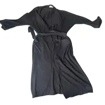 WILFRED FREE Black Knit Wrap Robe Duster Cardigan‎ XXS