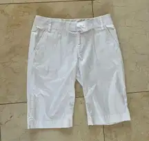 Tory Burch White Bermuda Shorts Sz 0