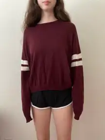 Brandy Melville Long Sleeve Burgundy Sweater